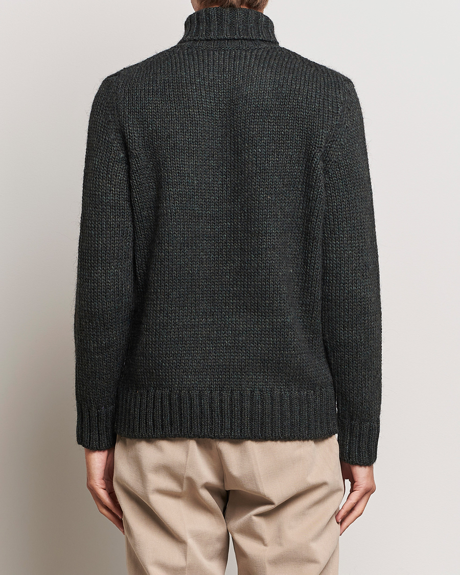 Homme | Pulls Et Tricots | Oscar Jacobson | Rod Wool/Alpaca Heavy Knit Rollneck Green