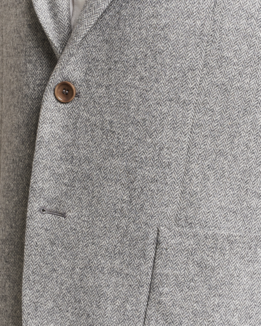 Homme | Blazers | Morris | Archie Herringbone Blazer Grey