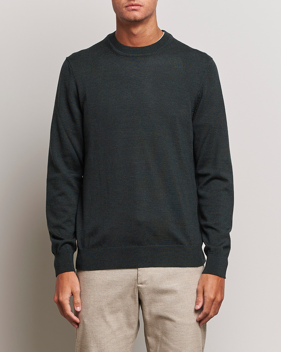 Homme |  | NN07 | Ted Merino Crew Neck Pullover Dark Army