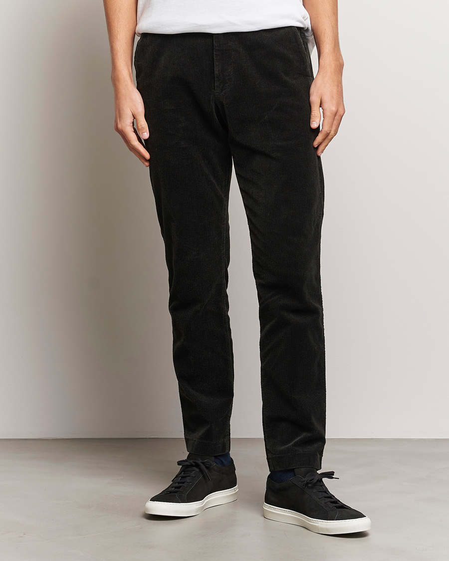 Homme |  | NN07 | Theo Regular Fit Corduroy Chinos Dark Army