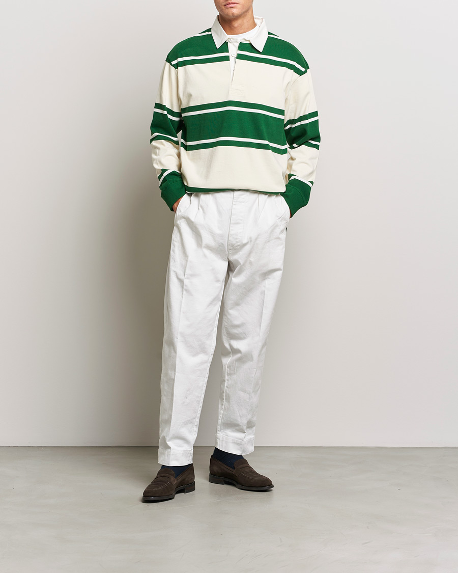 Homme | Pulls Et Tricots | GANT | Striped Heavy Rugger Strong Green