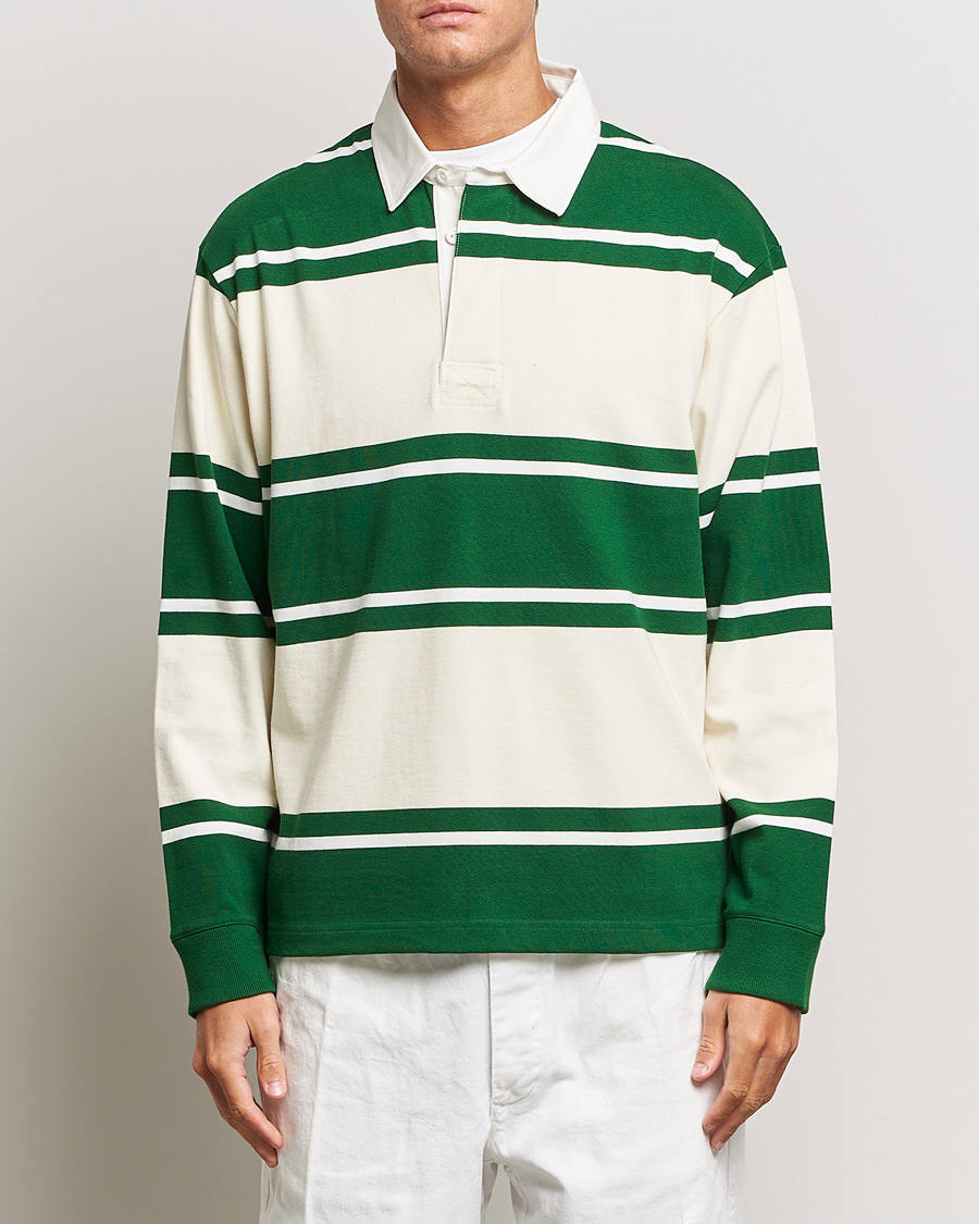 Homme | Pulls Et Tricots | GANT | Striped Heavy Rugger Strong Green