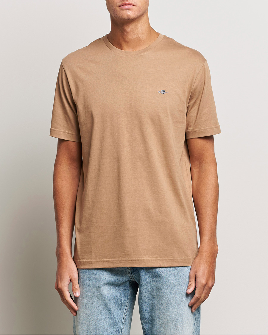 Homme |  | GANT | The Original T-Shirt Warm Khaki