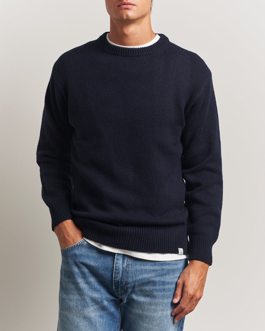 Homme | Pulls Et Tricots | Merz b. Schwanen | Merino/Cashmere Knitted Sweater Dark Navy