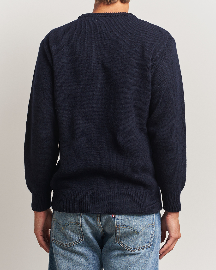 Homme | Pulls Et Tricots | Merz b. Schwanen | Merino/Cashmere Knitted Sweater Dark Navy