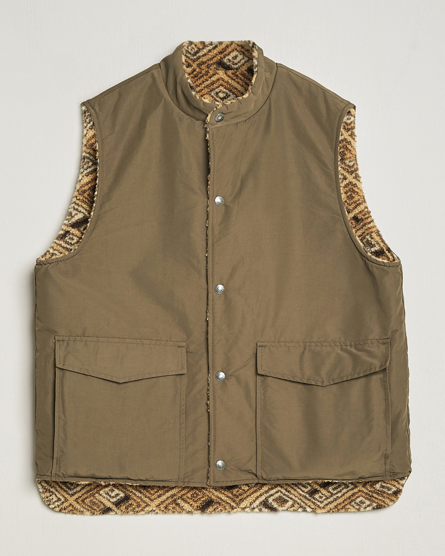 Homme | Manteaux Et Vestes | orSlow | Reversible Kuba Vest Army Green
