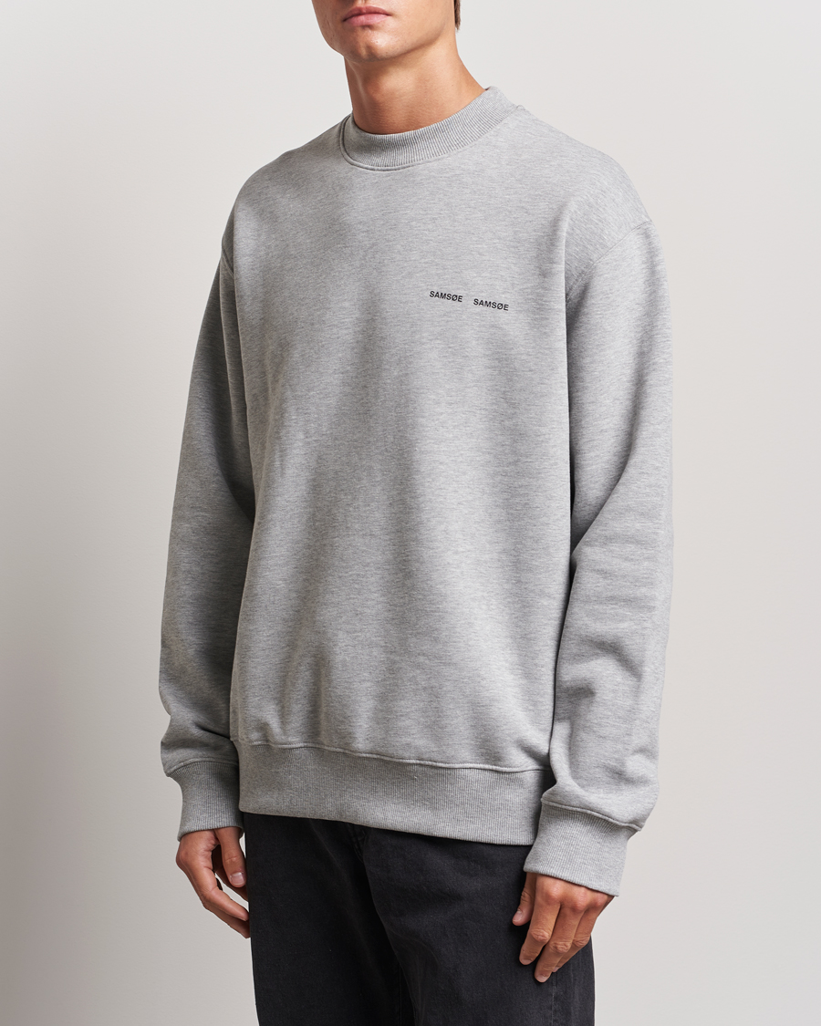 Homme |  | Samsøe Samsøe | Norsbro Crew Neck Sweatshirt Grey Melange