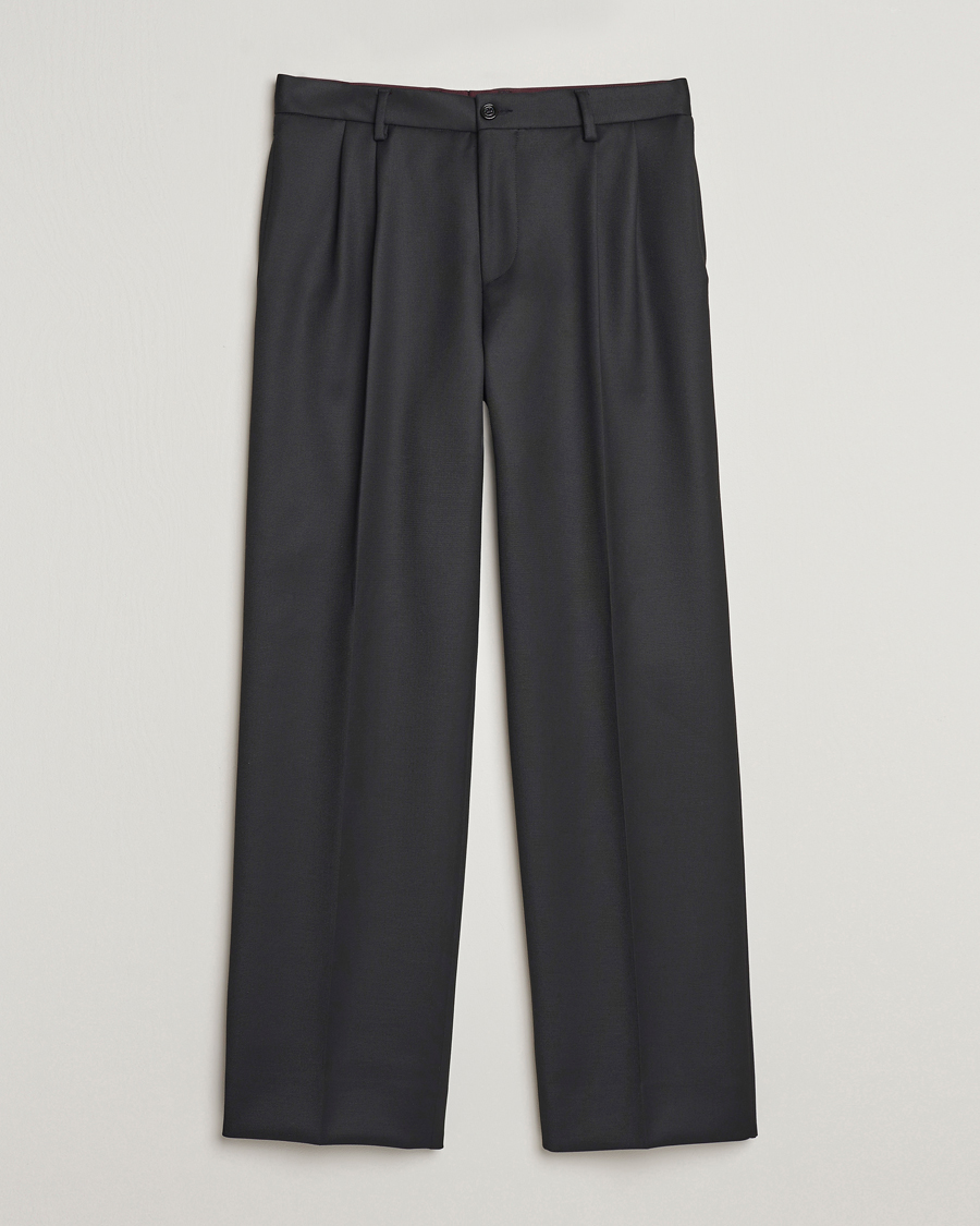 Homme | Pantalons | J.Lindeberg | Haij Double Pleat Pants Black
