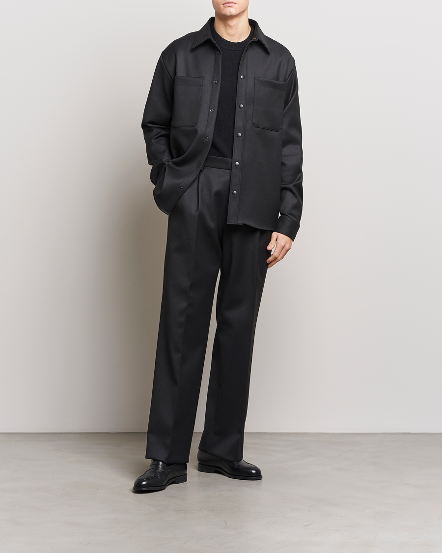 Homme | Pantalons | J.Lindeberg | Haij Double Pleat Pants Black