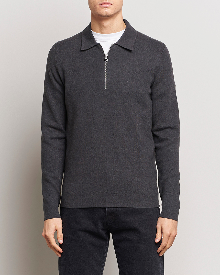 Homme | Pulls Et Tricots | Samsøe Samsøe | Guna Half Zip Volcanic Ash