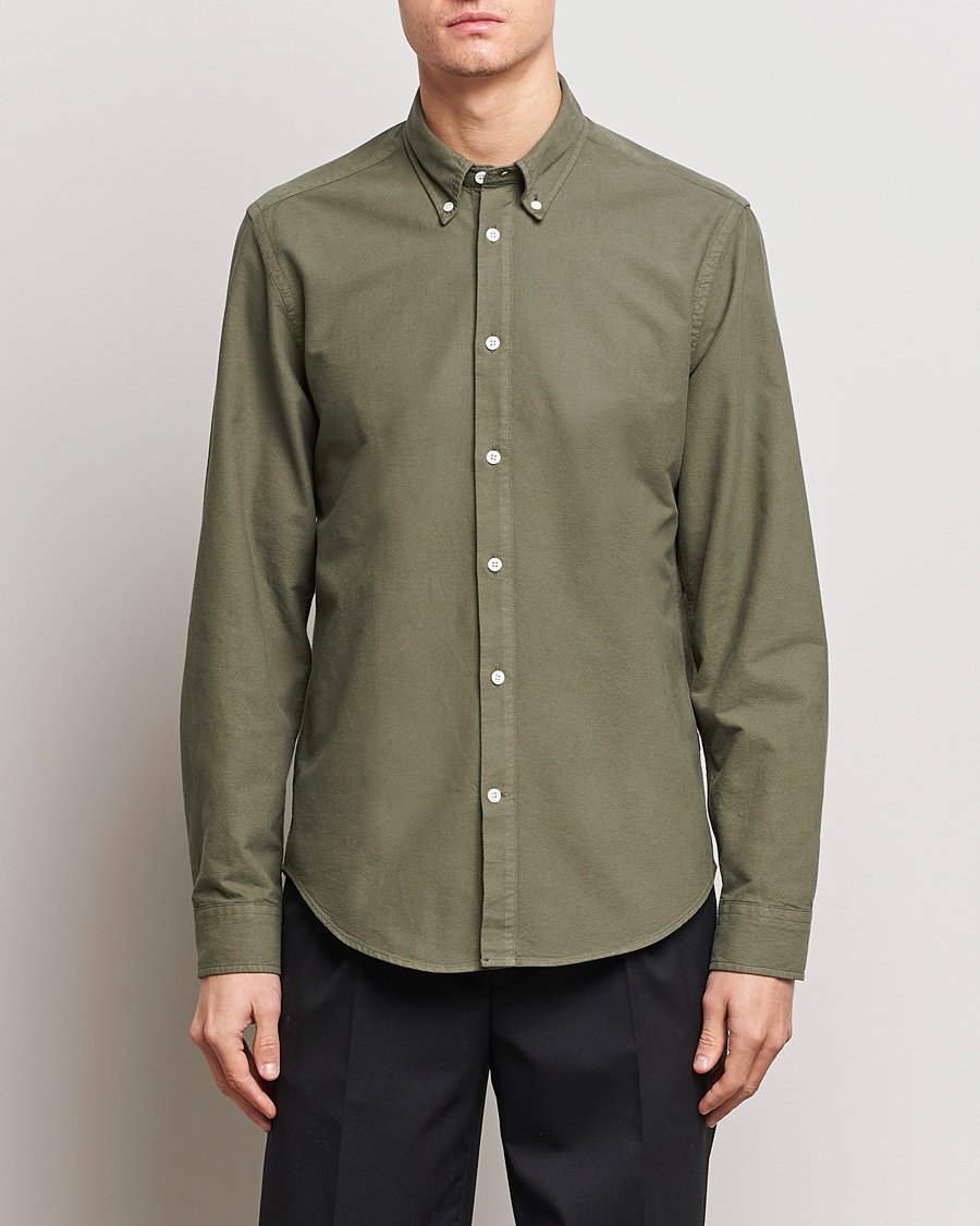 Homme |  | NN07 | Arne Button Down Oxford Shirt Dark Green