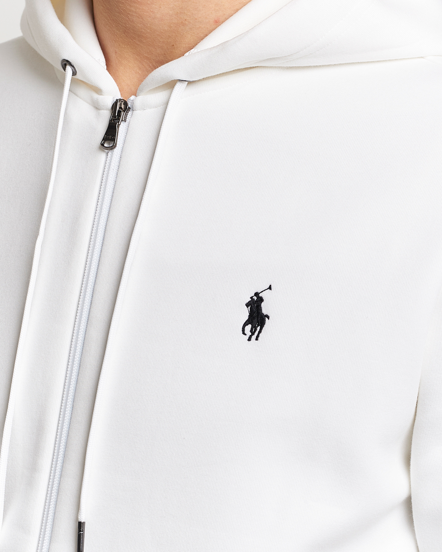 Polo Ralph Lauren Double Knitted Full Zip Hoodie White