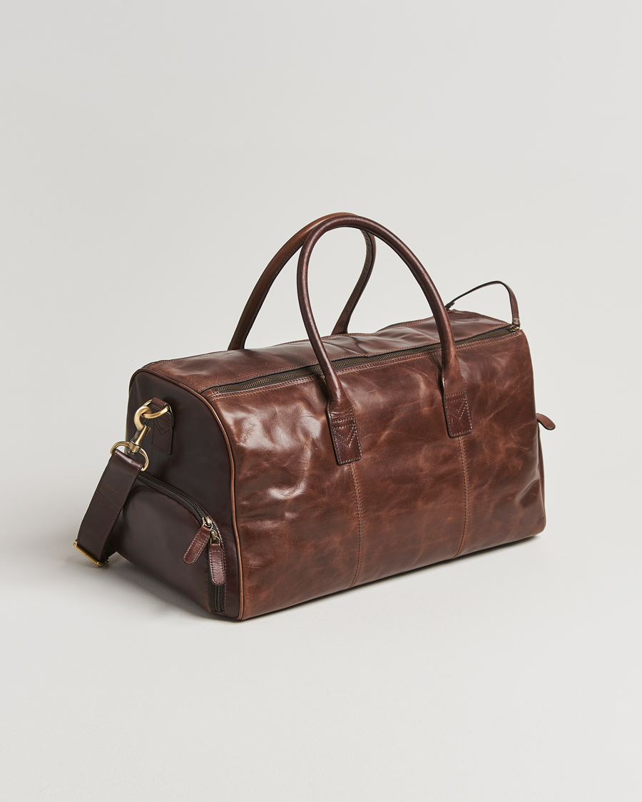 Homme | Sacs | Loake 1880 | Devon Leather Travel Bag Dark Brown