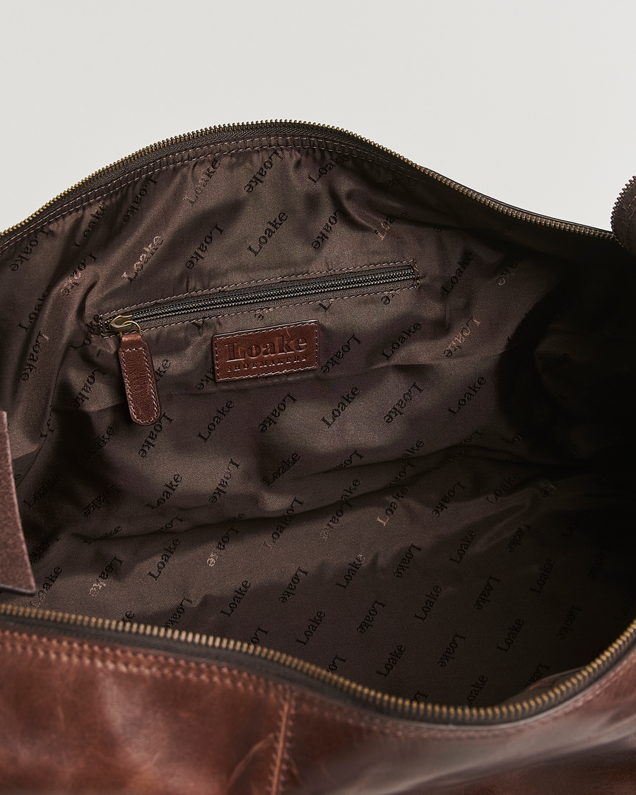 Homme | Sacs | Loake 1880 | Devon Leather Travel Bag Dark Brown