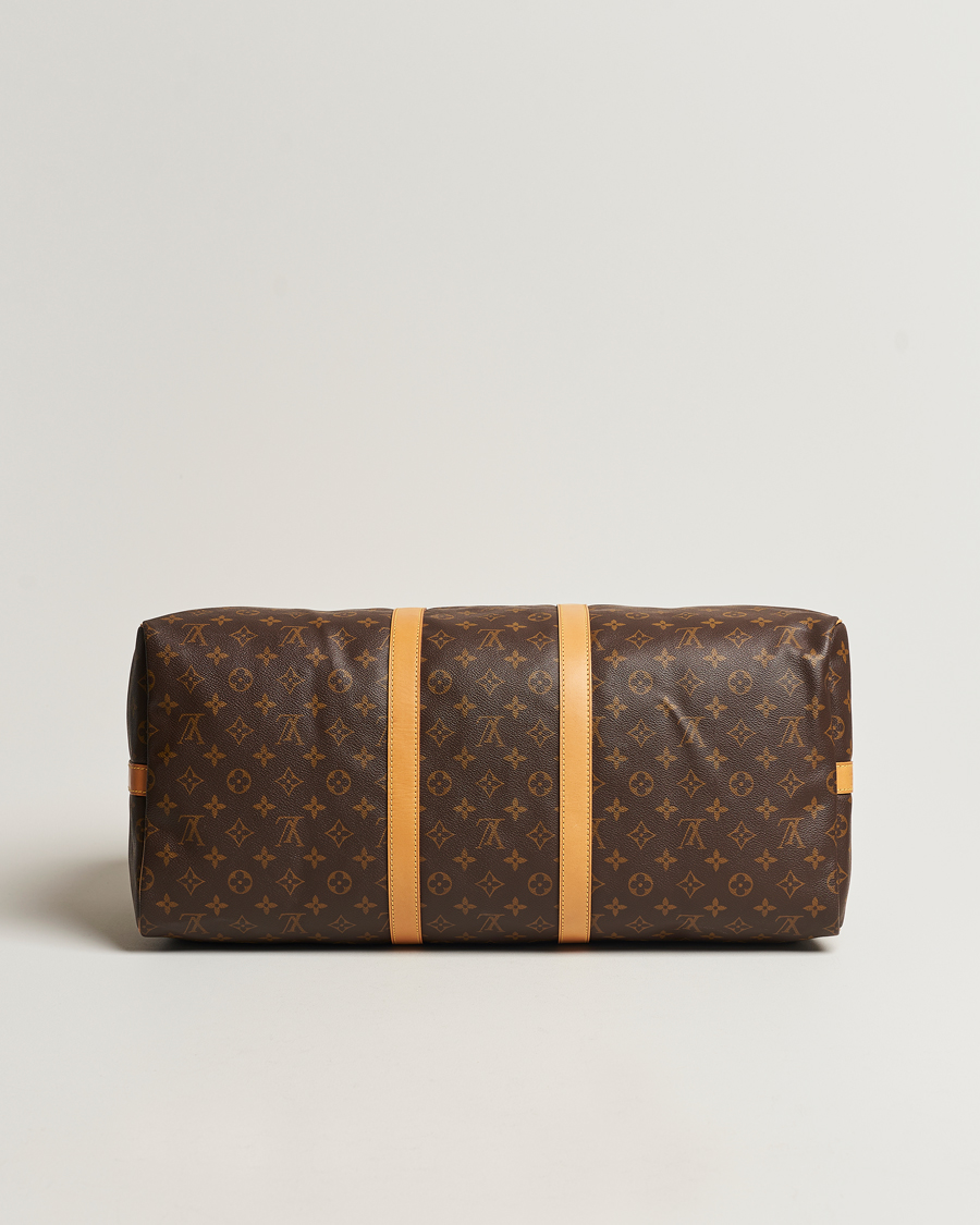 Homme | Louis Vuitton Pre-Owned Keepall Bandoulière 55 Monogram | Louis Vuitton Pre-Owned | Keepall Bandoulière 55 Monogram