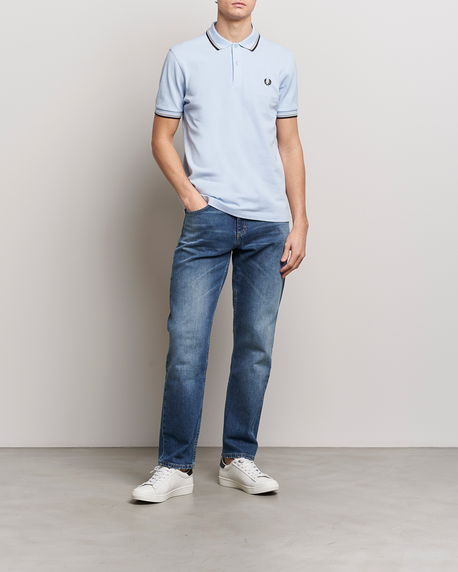 fred perry light blue shirt