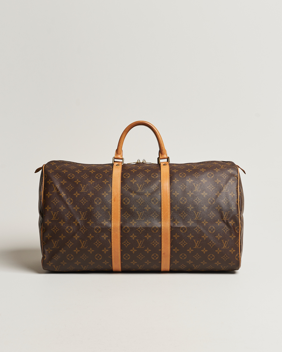 LOUIS VUITTON Cowhide Faded Monogram City Keepall Charcoal 1220931
