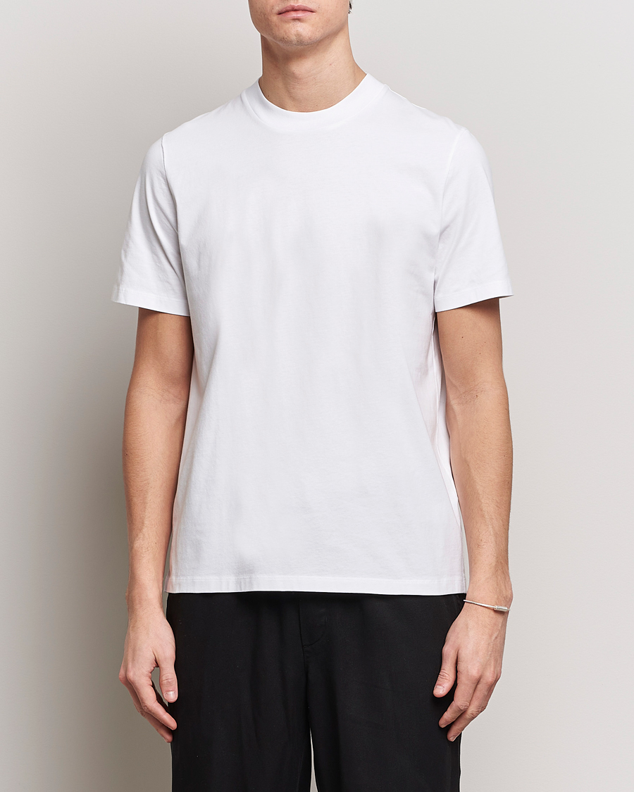 Homme |  | Jil Sander | Round Collar Simple T-Shirt White
