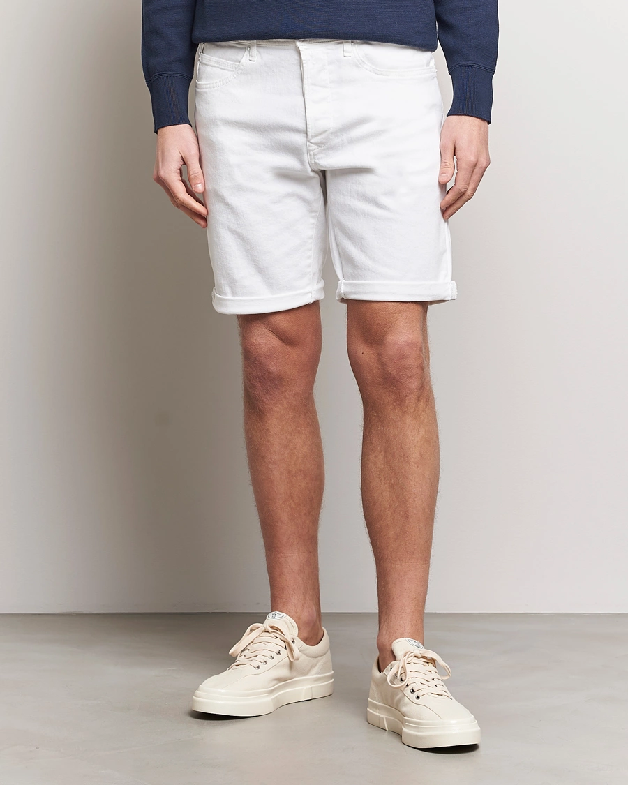 Homme |  | Replay | RBJ981 Super Stretch Denim Shorts White