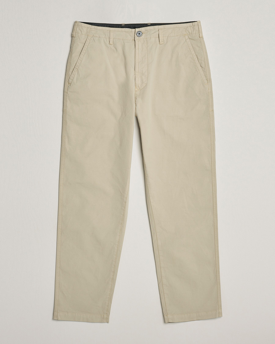 Homme | Pantalons | Stone Island | Supima Cotton Twill Stretch Pants Sand