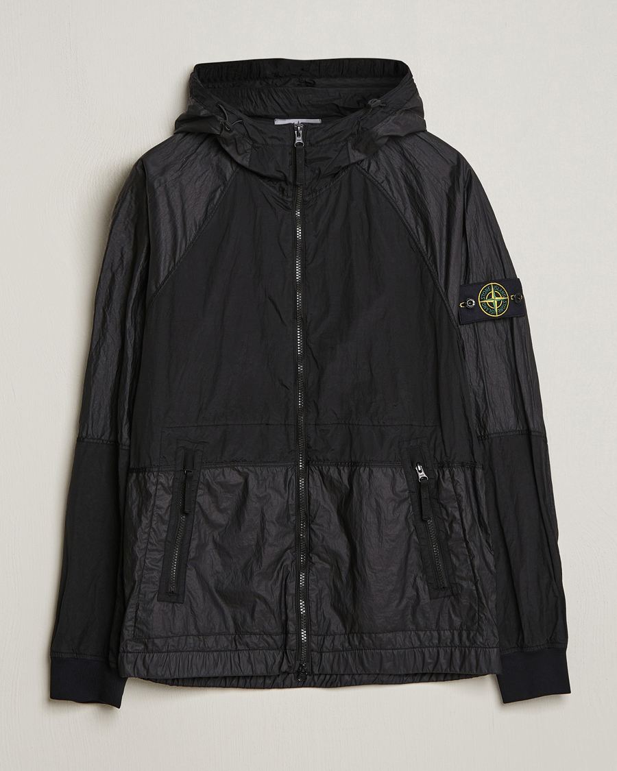 Veste homme Stone Island en softshell recyclé Noir