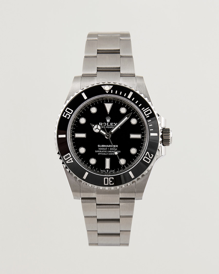 Homme | Rolex Pre-Owned Submariner 124060 Oyster Perpetual Steel Black Silver | Rolex Pre-Owned | Submariner 124060 Oyster Perpetual Steel Black Silver