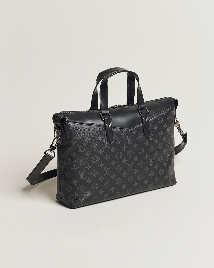 Homme | Louis Vuitton Pre-Owned Briefcase Explorer Monogram Eclipse | Louis Vuitton Pre-Owned | Briefcase Explorer Monogram Eclipse