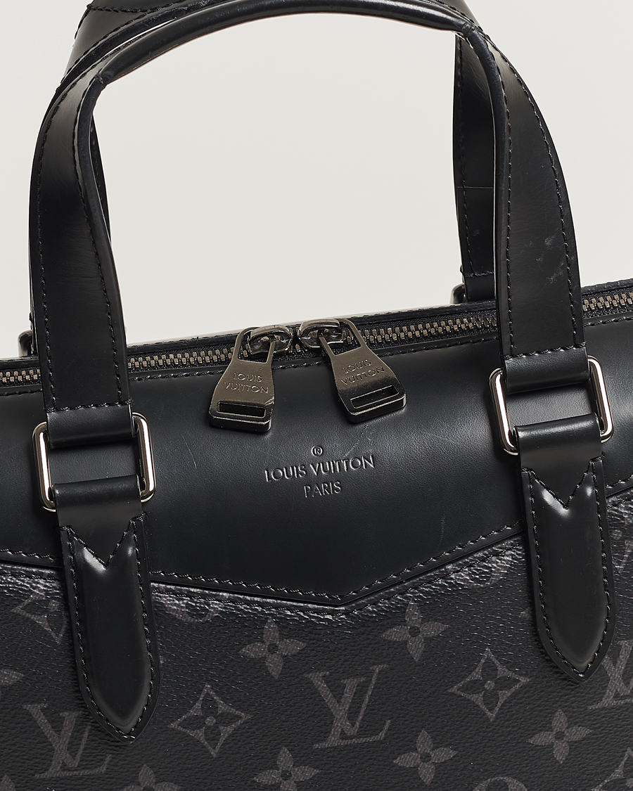 Homme | Louis Vuitton Pre-Owned Briefcase Explorer Monogram Eclipse | Louis Vuitton Pre-Owned | Briefcase Explorer Monogram Eclipse