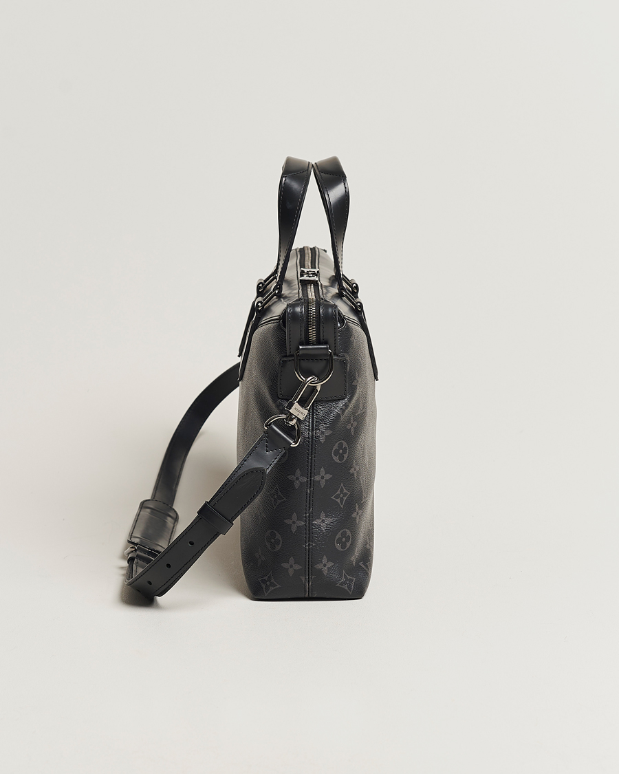 Homme | Louis Vuitton Pre-Owned Briefcase Explorer Monogram Eclipse | Louis Vuitton Pre-Owned | Briefcase Explorer Monogram Eclipse