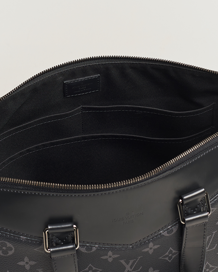 Homme | Louis Vuitton Pre-Owned Briefcase Explorer Monogram Eclipse | Louis Vuitton Pre-Owned | Briefcase Explorer Monogram Eclipse