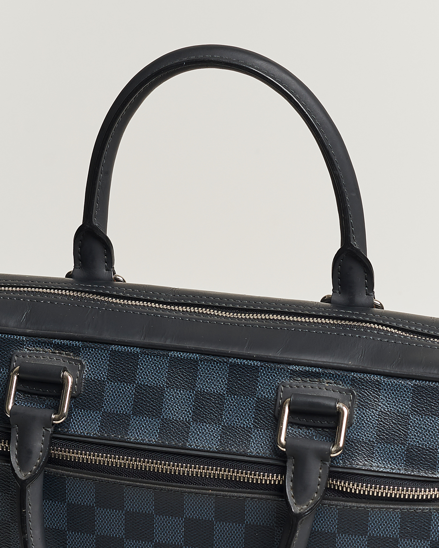 Homme | Louis Vuitton Pre-Owned Porte Documents Business Bag Damier Graphite | Louis Vuitton Pre-Owned | Porte Documents Business Bag Damier Graphite