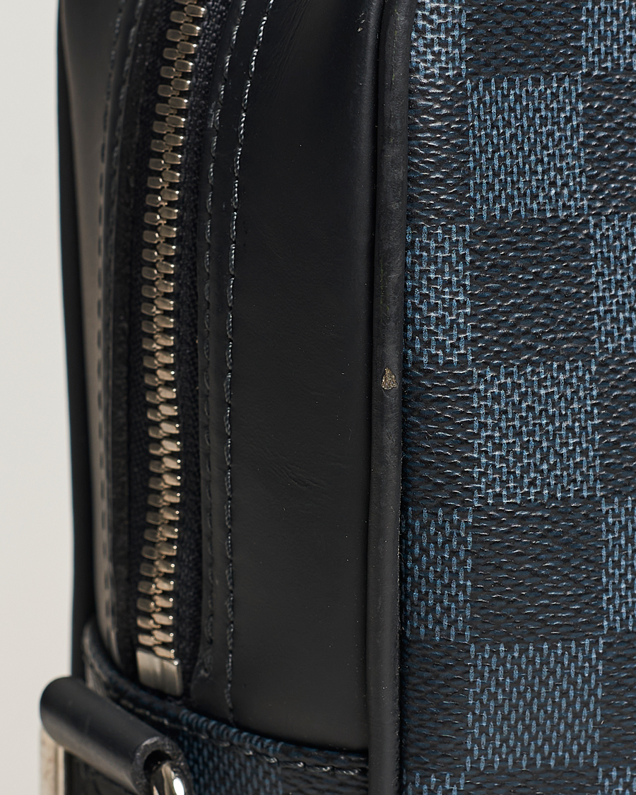 Homme | Louis Vuitton Pre-Owned Porte Documents Business Bag Damier Graphite | Louis Vuitton Pre-Owned | Porte Documents Business Bag Damier Graphite