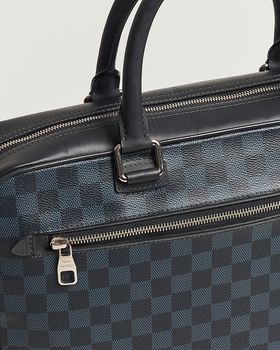 Homme | Louis Vuitton Pre-Owned Porte Documents Business Bag Damier Graphite | Louis Vuitton Pre-Owned | Porte Documents Business Bag Damier Graphite