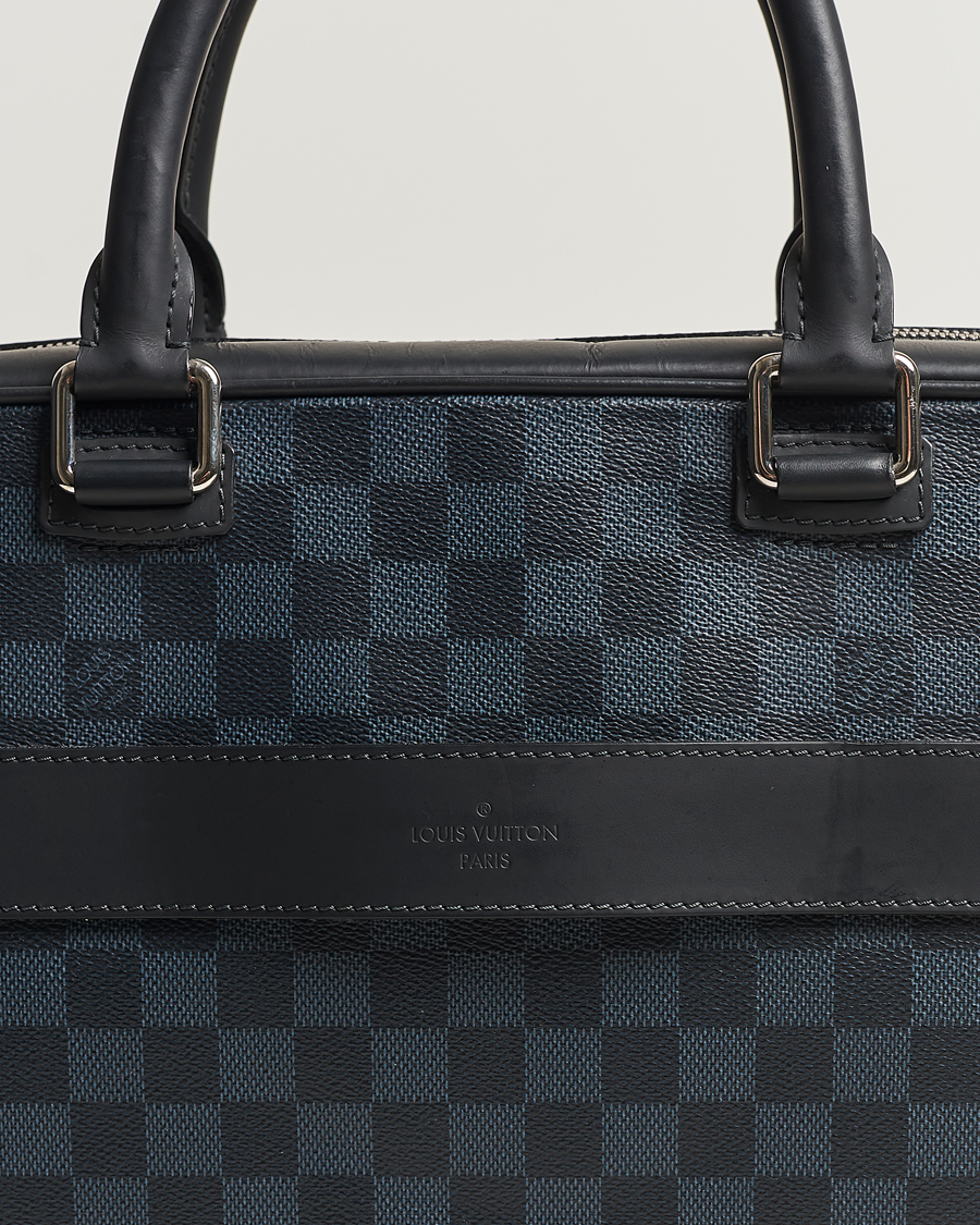 Homme | Louis Vuitton Pre-Owned Porte Documents Business Bag Damier Graphite | Louis Vuitton Pre-Owned | Porte Documents Business Bag Damier Graphite