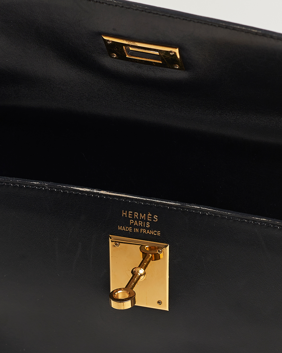 Homme | Hermès Pre-Owned Kelly 35 Handbag Black | Hermès Pre-Owned | Kelly 35 Handbag Black