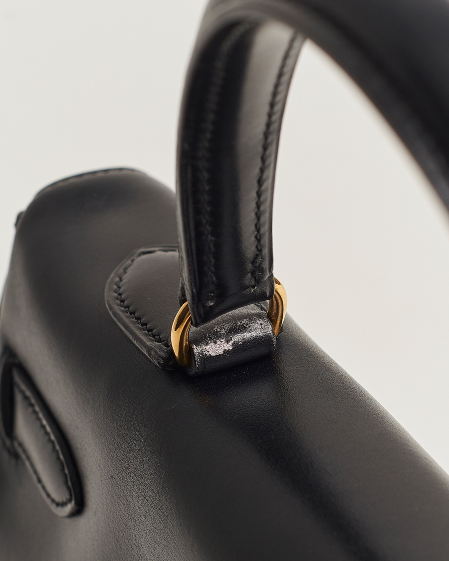 Homme | Hermès Pre-Owned Kelly 35 Handbag Black | Hermès Pre-Owned | Kelly 35 Handbag Black
