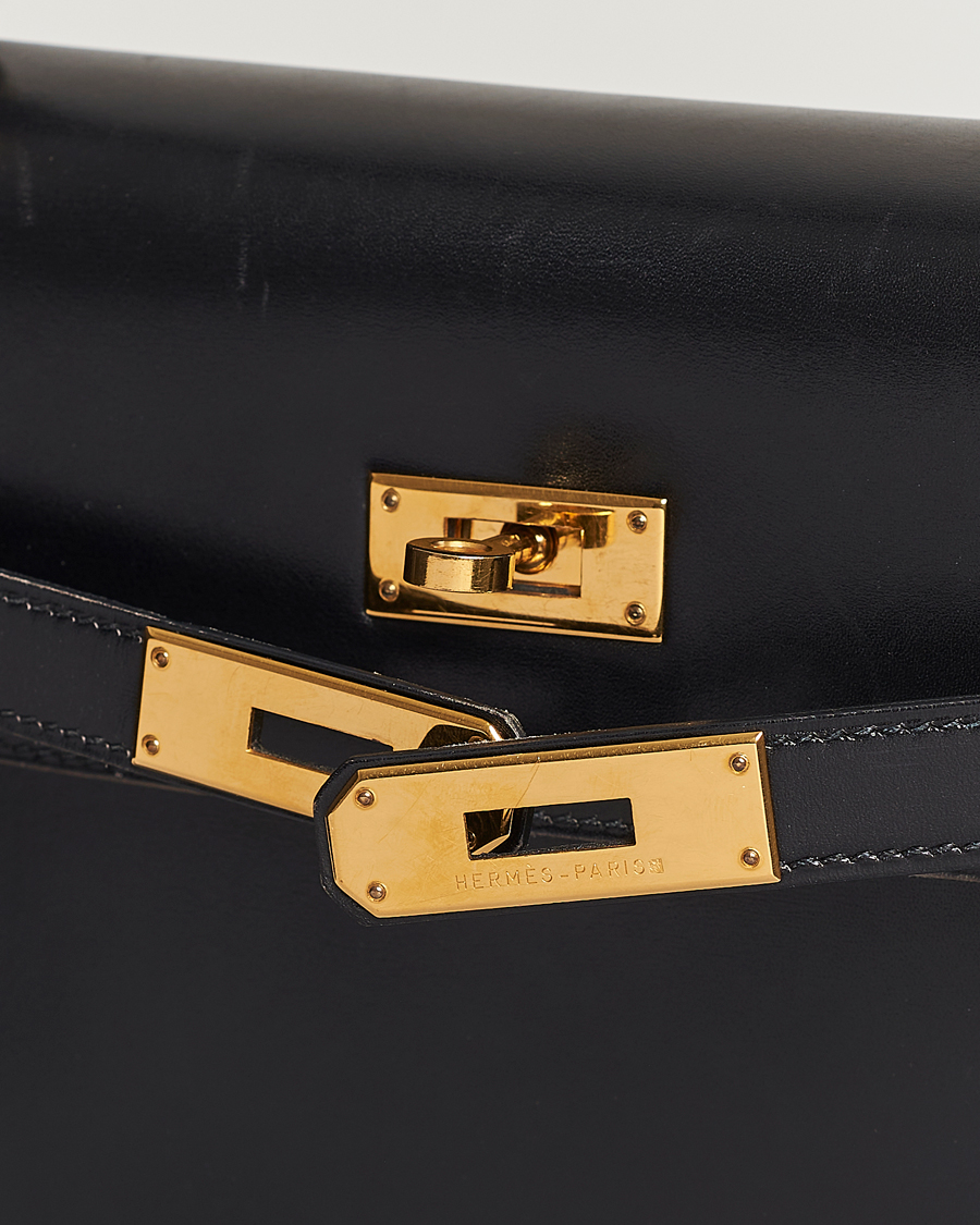 Homme | Hermès Pre-Owned Kelly 35 Handbag Black | Hermès Pre-Owned | Kelly 35 Handbag Black