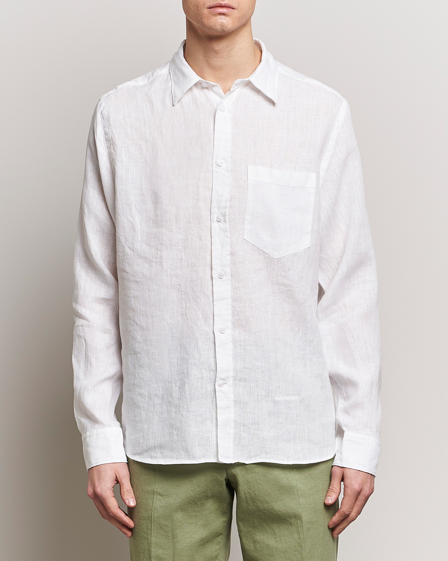 Homme |  | J.Lindeberg | Regular Fit Clean Linen Shirt White