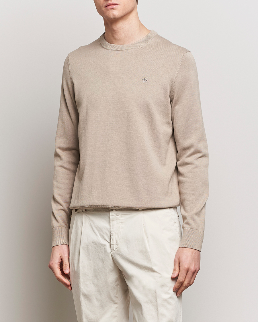 Homme |  | Morris | Riley Cotton Crew Neck Pullover Khaki