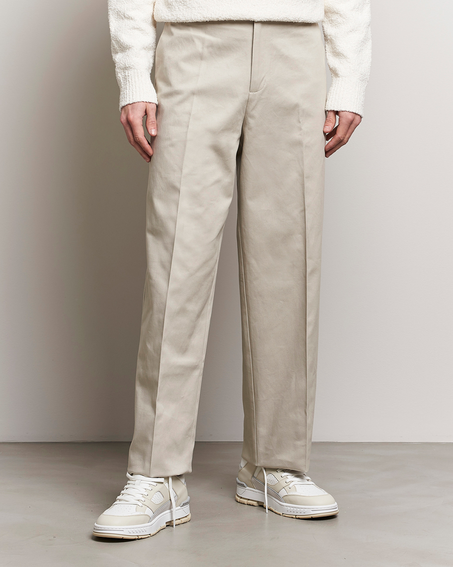 Homme |  | Axel Arigato | Serif Relaxed Fit Trousers Pale Beige