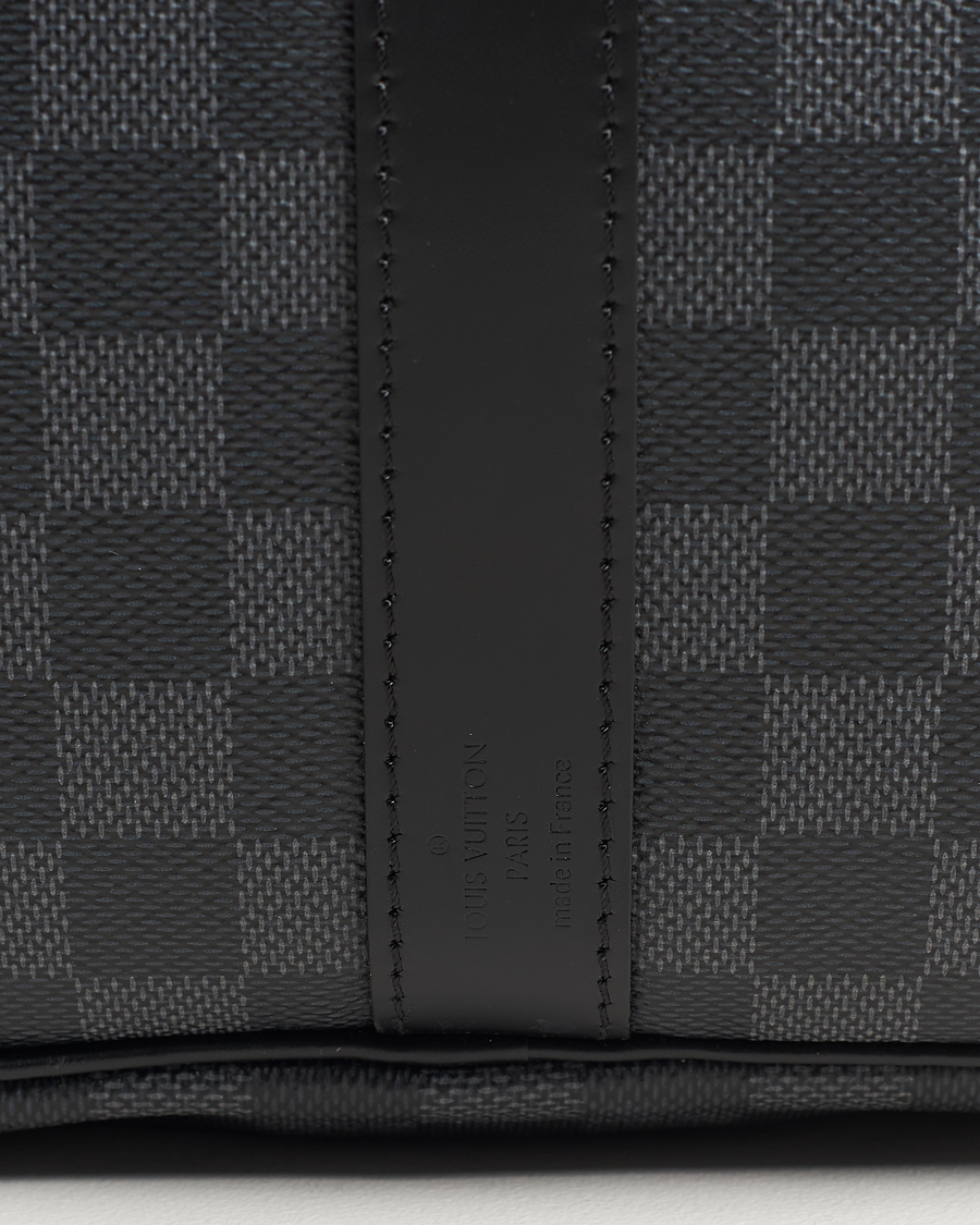 Homme | Louis Vuitton Pre-Owned Keepall Bandoulière 55 Damier Graphite | Louis Vuitton Pre-Owned | Keepall Bandoulière 55 Damier Graphite