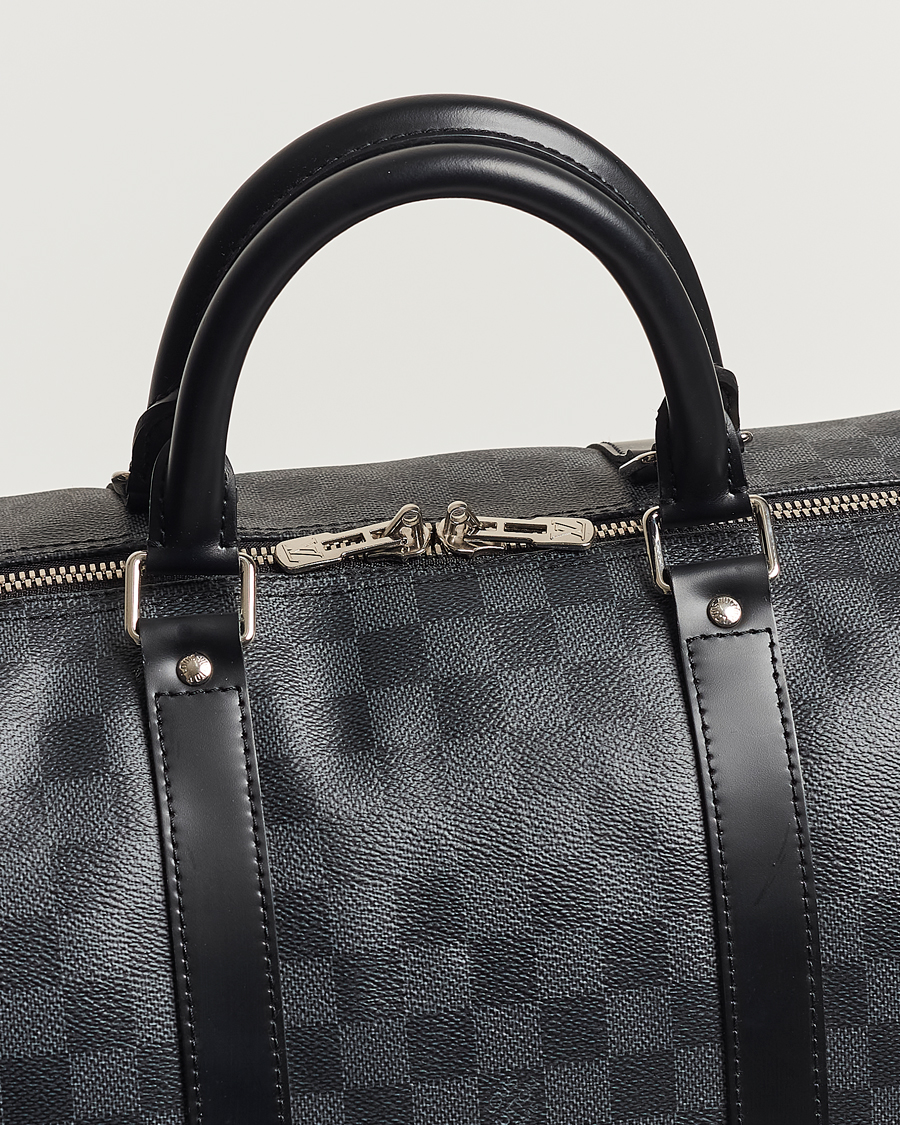 Homme | Louis Vuitton Pre-Owned Keepall Bandoulière 55 Damier Graphite | Louis Vuitton Pre-Owned | Keepall Bandoulière 55 Damier Graphite