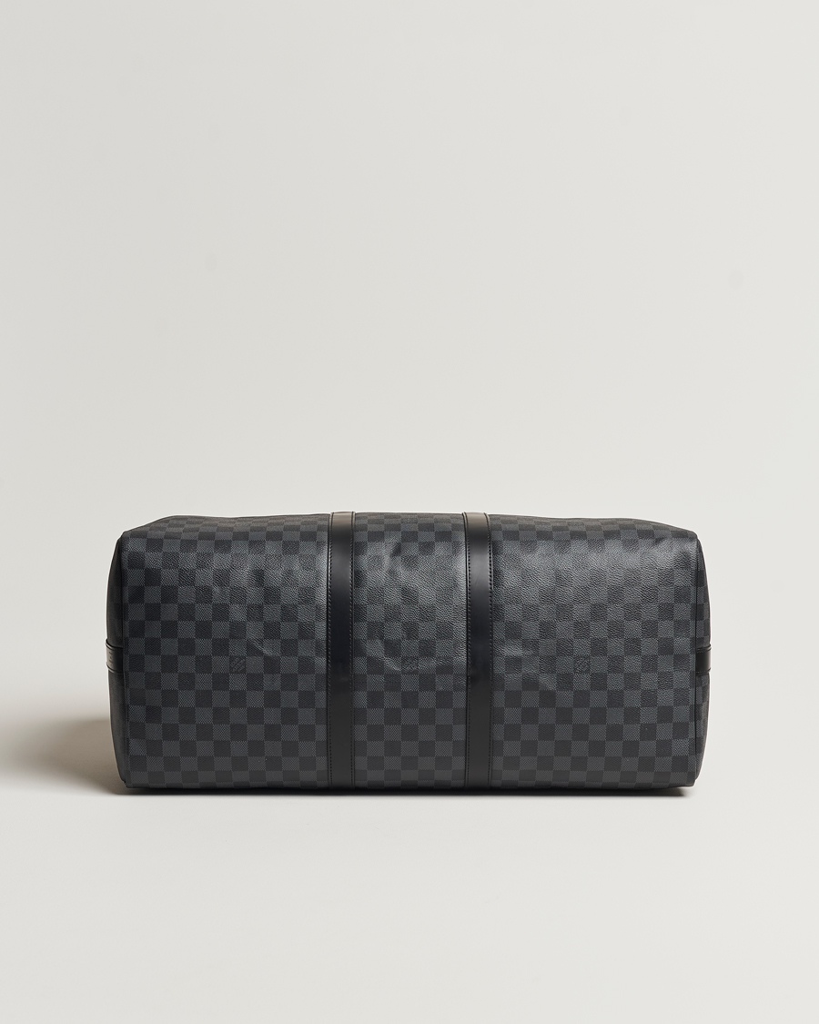 Homme | Louis Vuitton Pre-Owned Keepall Bandoulière 55 Damier Graphite | Louis Vuitton Pre-Owned | Keepall Bandoulière 55 Damier Graphite