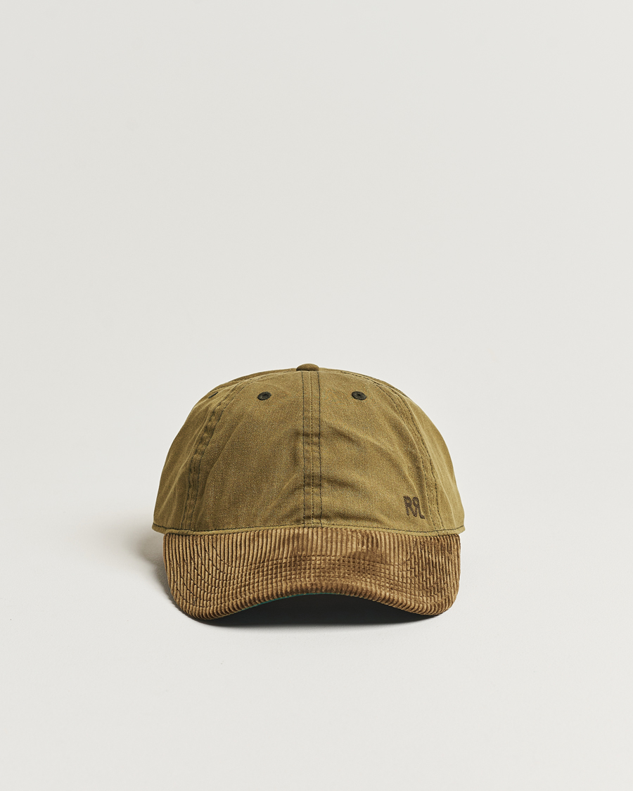 RRL Cotton/Corduroy Ball Cap Explorer Olive - Acheter RRL