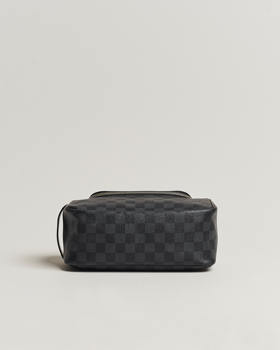 Homme | Louis Vuitton Pre-Owned Toiletry Bag Damier Graphite | Louis Vuitton Pre-Owned | Toiletry Bag Damier Graphite