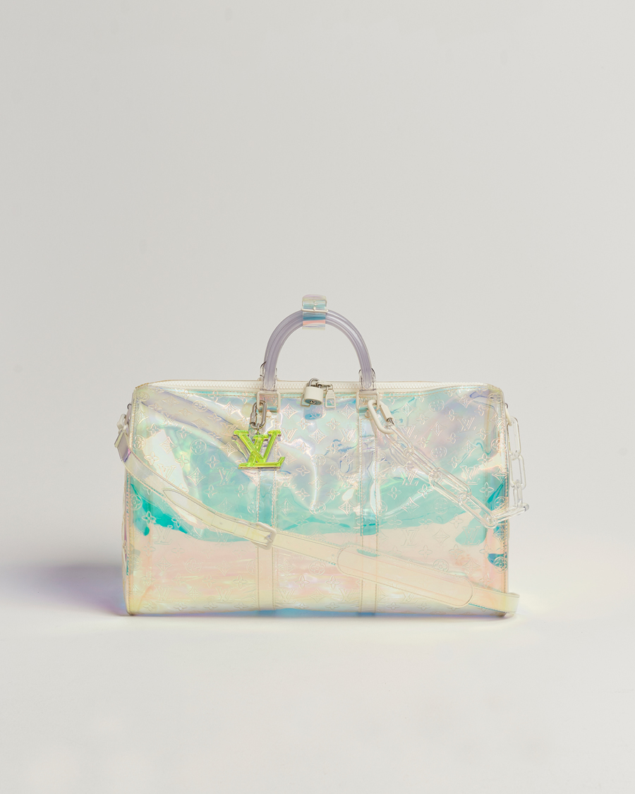 Homme | Louis Vuitton Pre-Owned Keepall Bandoulière 50 Bag Prism Monogram | Louis Vuitton Pre-Owned | Keepall Bandoulière 50 Bag Prism Monogram