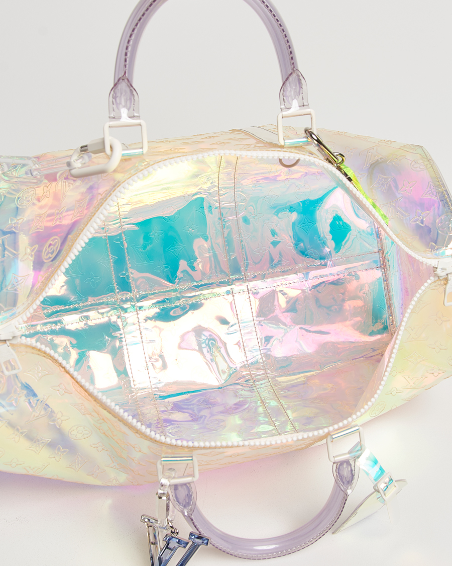 Homme | Louis Vuitton Pre-Owned Keepall Bandoulière 50 Bag Prism Monogram | Louis Vuitton Pre-Owned | Keepall Bandoulière 50 Bag Prism Monogram