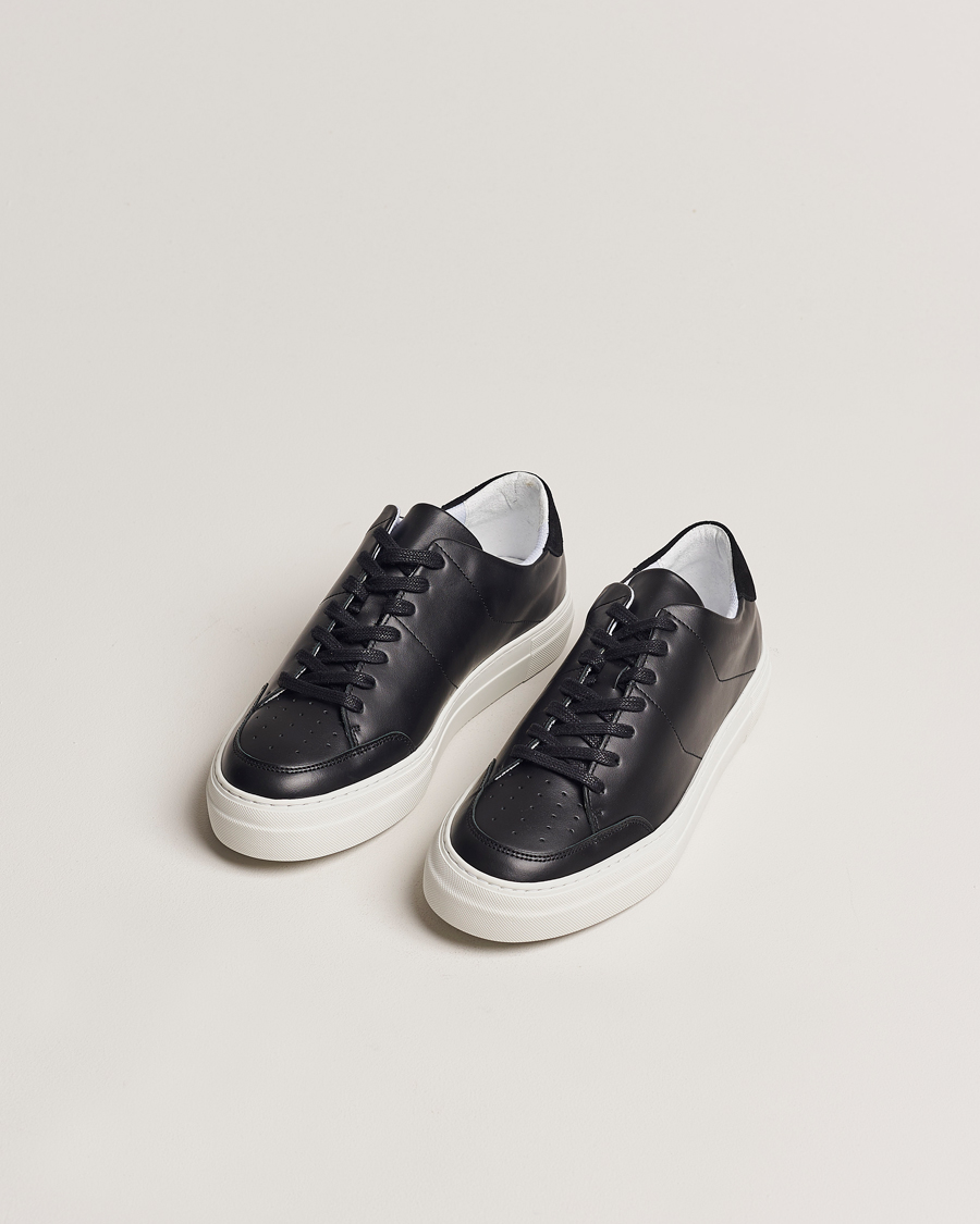 Homme |  | J.Lindeberg | Art Signature Leather Sneaker Black