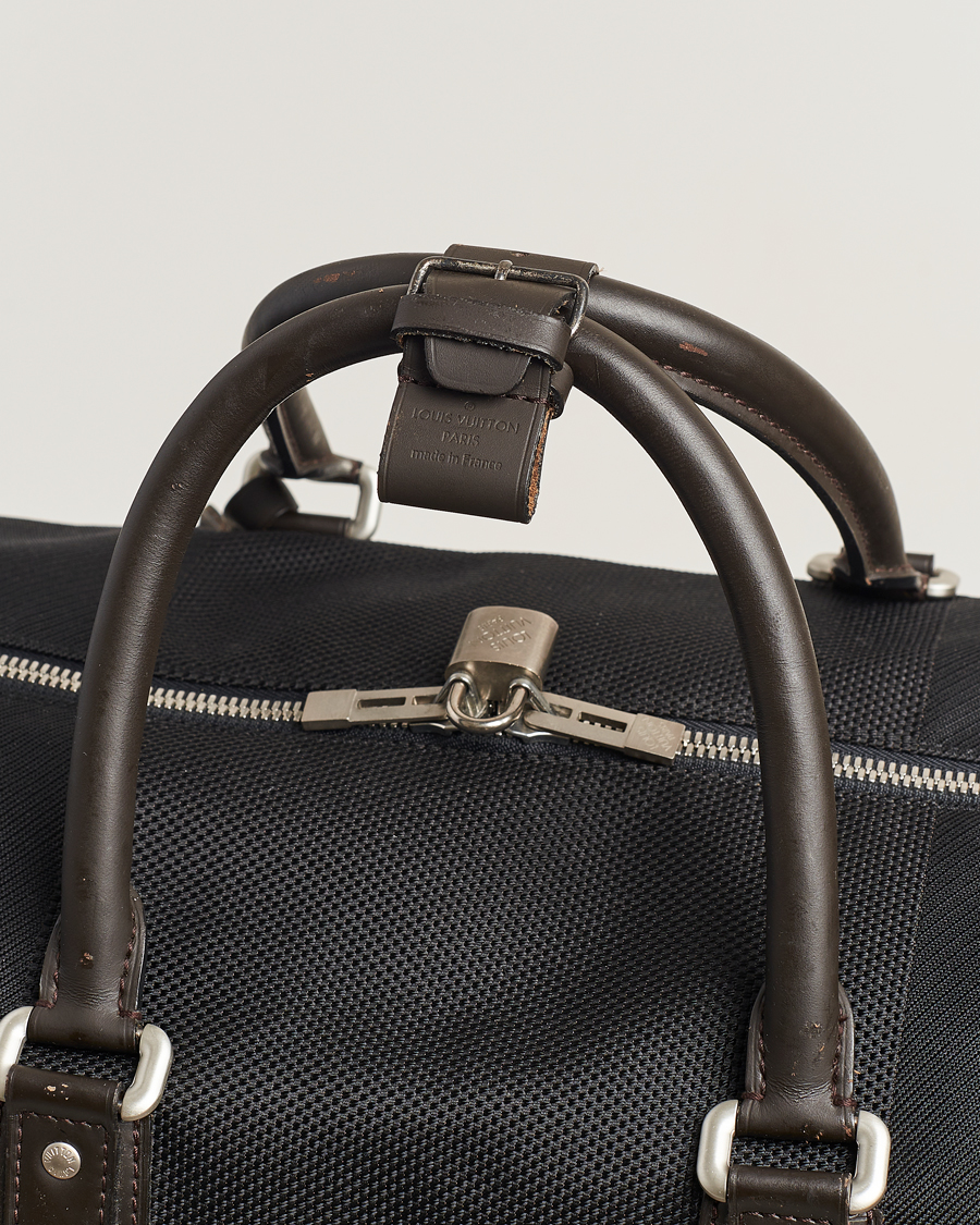 Homme | Louis Vuitton Pre-Owned Souverain Canvas Weekendbag Black | Louis Vuitton Pre-Owned | Souverain Canvas Weekendbag Black