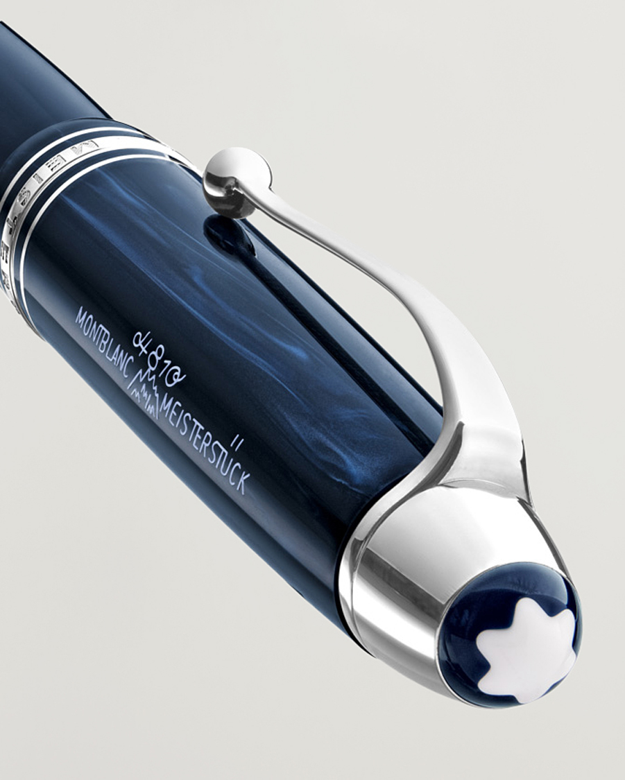 Homme |  | Montblanc | Meisterstück Precious Resin FP LeGrand F Blue